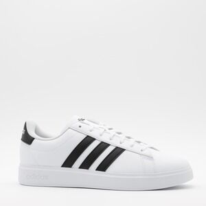 Adidas Men's Classic 3‎ Stripe Comfort Grand Court 2.0 Shoes White/Black Size 10